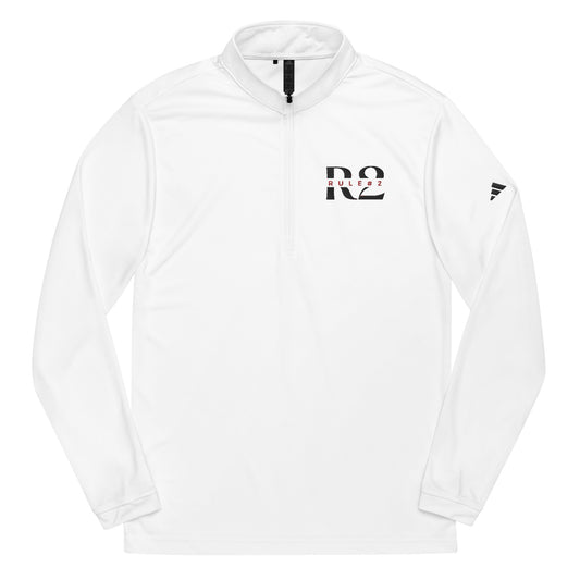 R2 Black Logo Quarter zip pullover