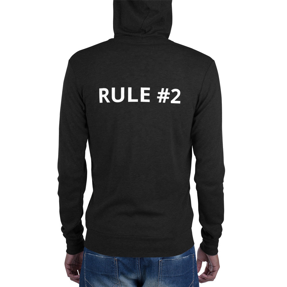 R2 Unisex zip hoodie