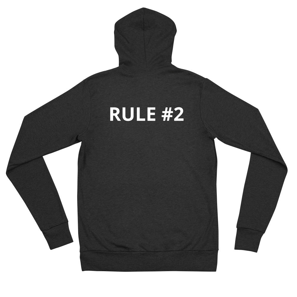 R2 Unisex zip hoodie