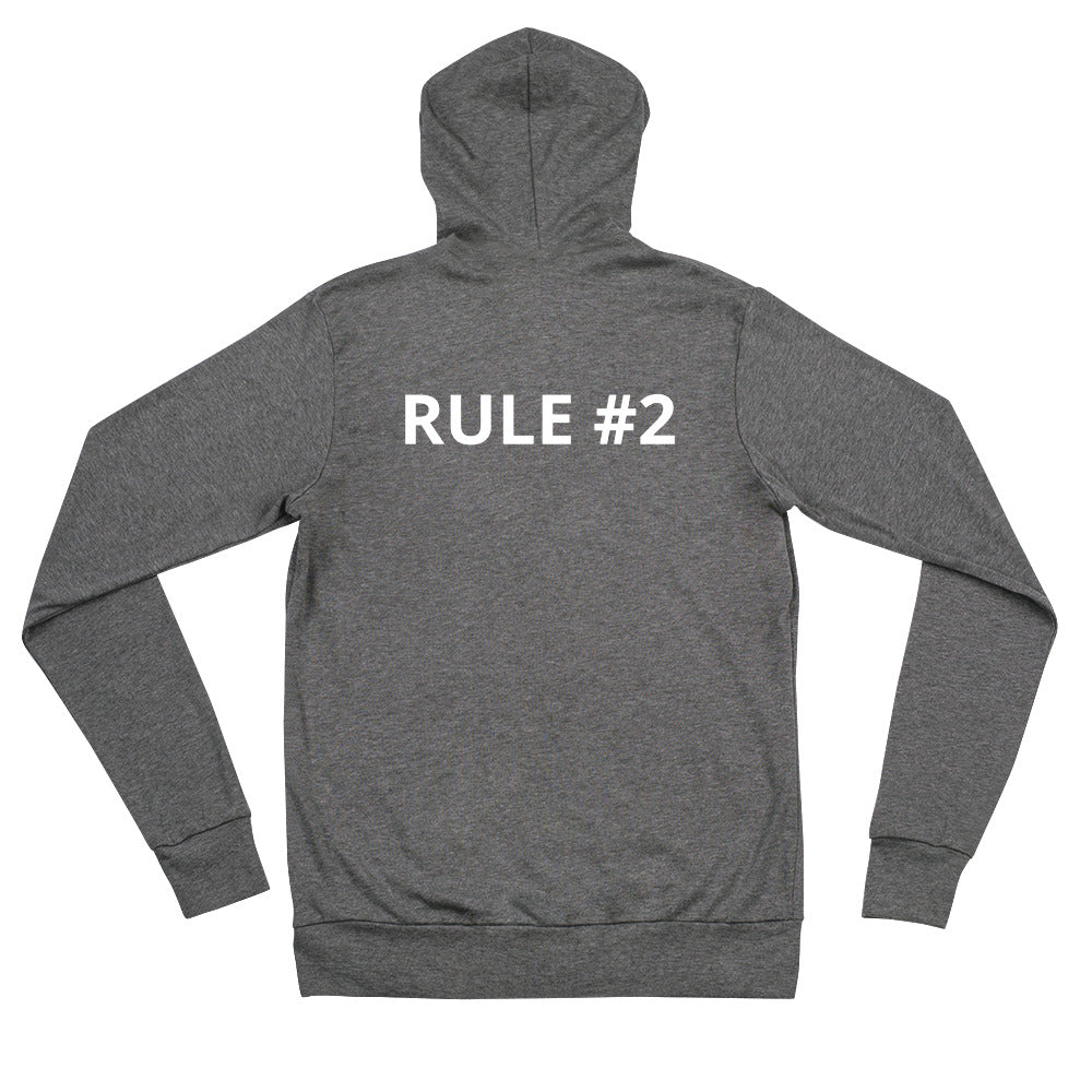 R2 Unisex zip hoodie