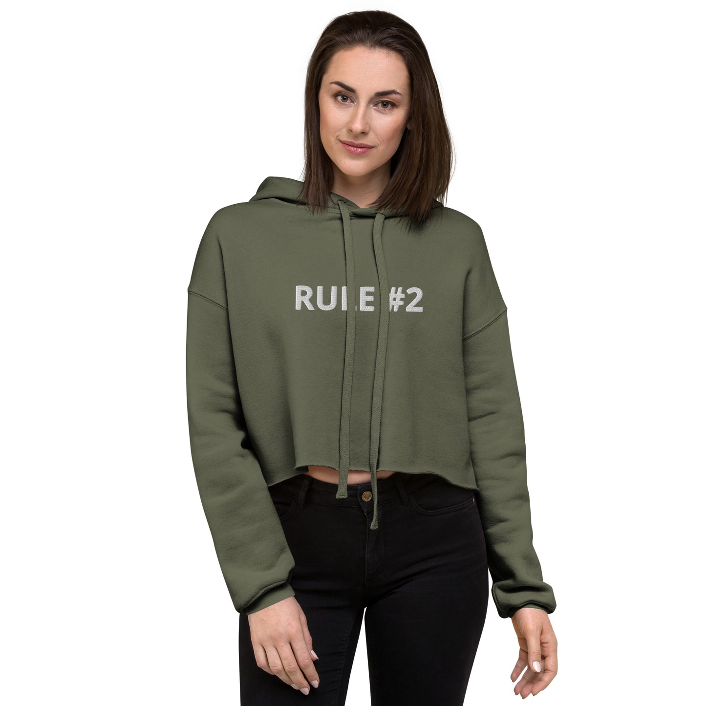 Rule #2 Crop Hoodie